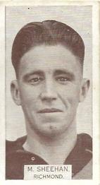 1933 Wills's Victorian Footballers (Small) #191 Maurie Sheahan Front
